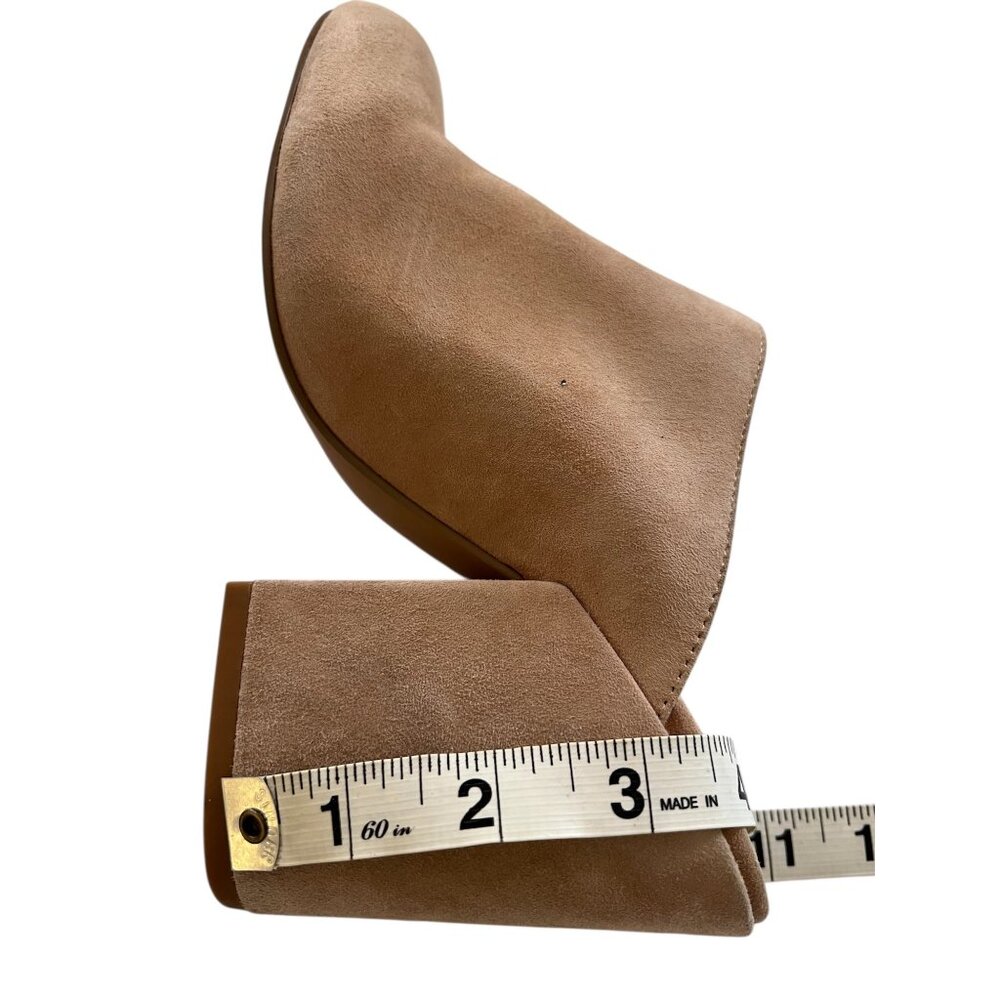 Steve Madden Tan Suede 3 Inch Block Heel Slip-On Mules Size 5M - Picture 5 of 7